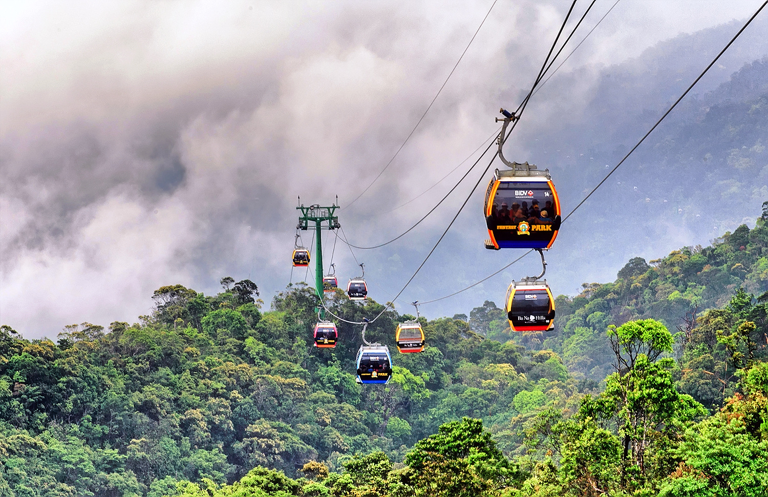 Fansipan Mountain rising above the clouds, one of the most iconic places to see in Sapa