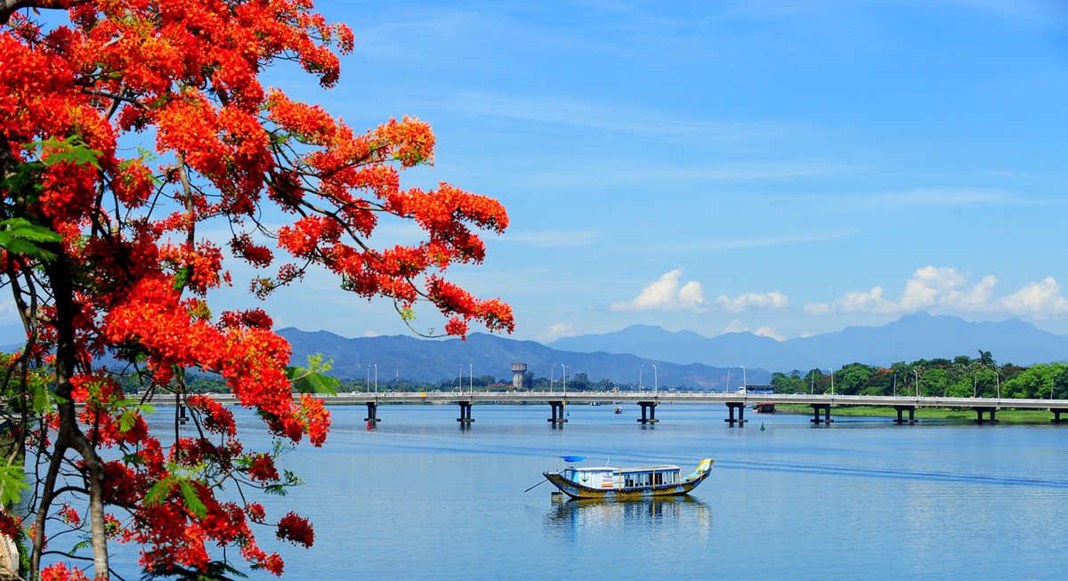 Coastal and mountainous landscapes in Central Vietnam