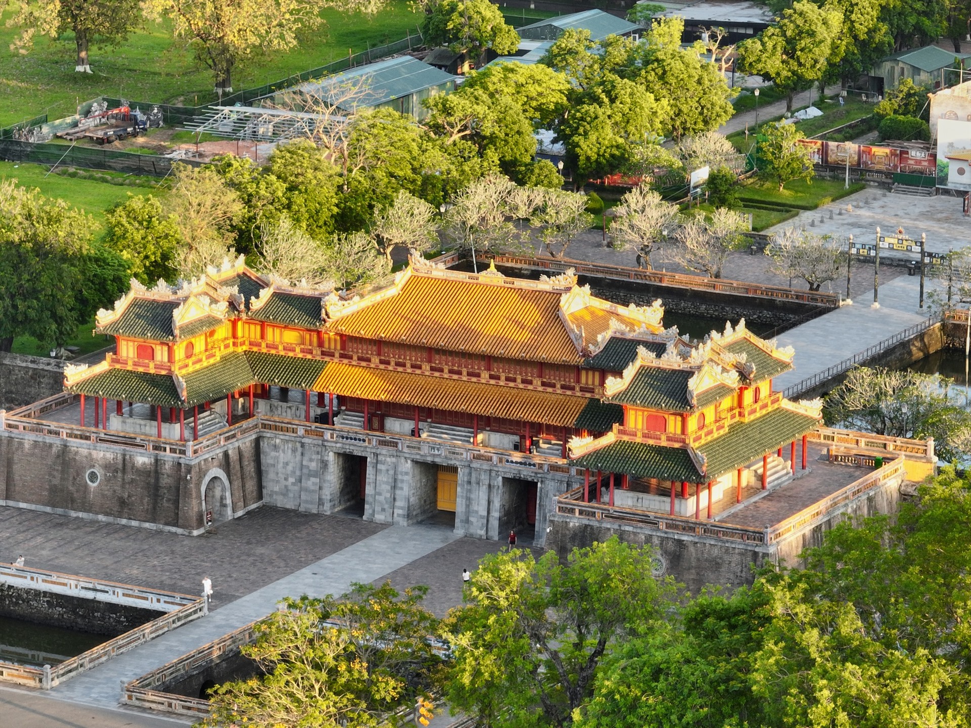 Imperial City of Hue during pleasant weather