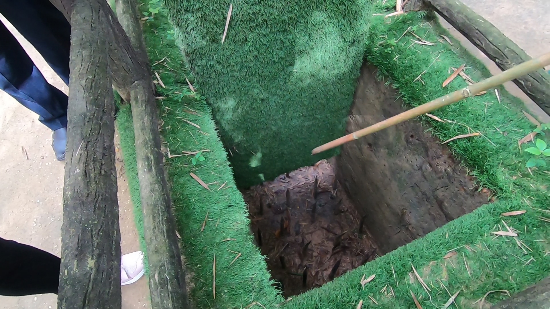 Interactive displays and wartime traps at the Cu Chi Tunel complex