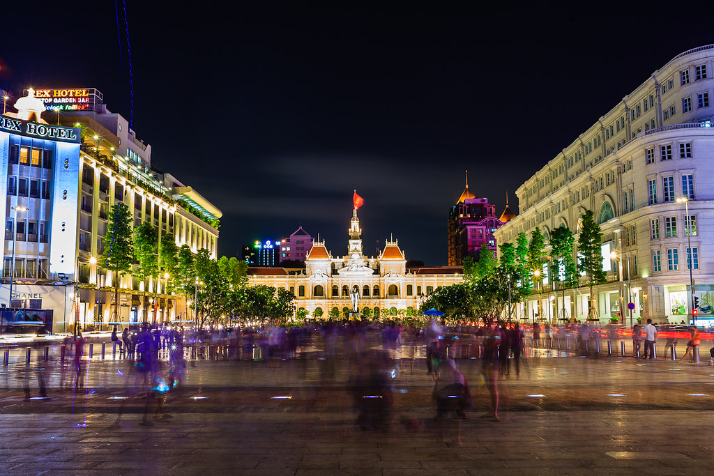 Nguyen Hue Walking Street in downtown Saigon