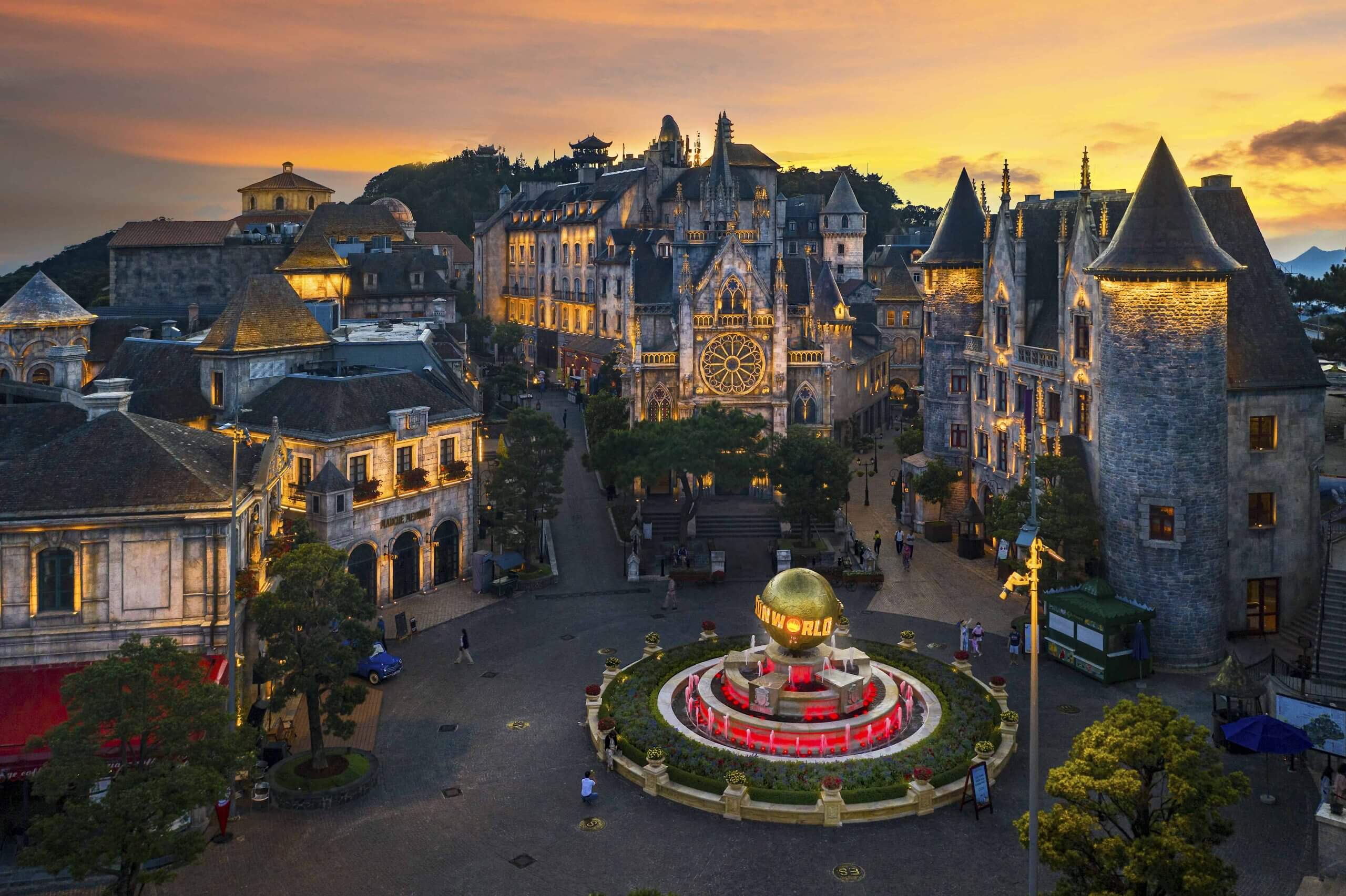 Panoramic coastal and mountain views in Da Nang and Ba Na Hills