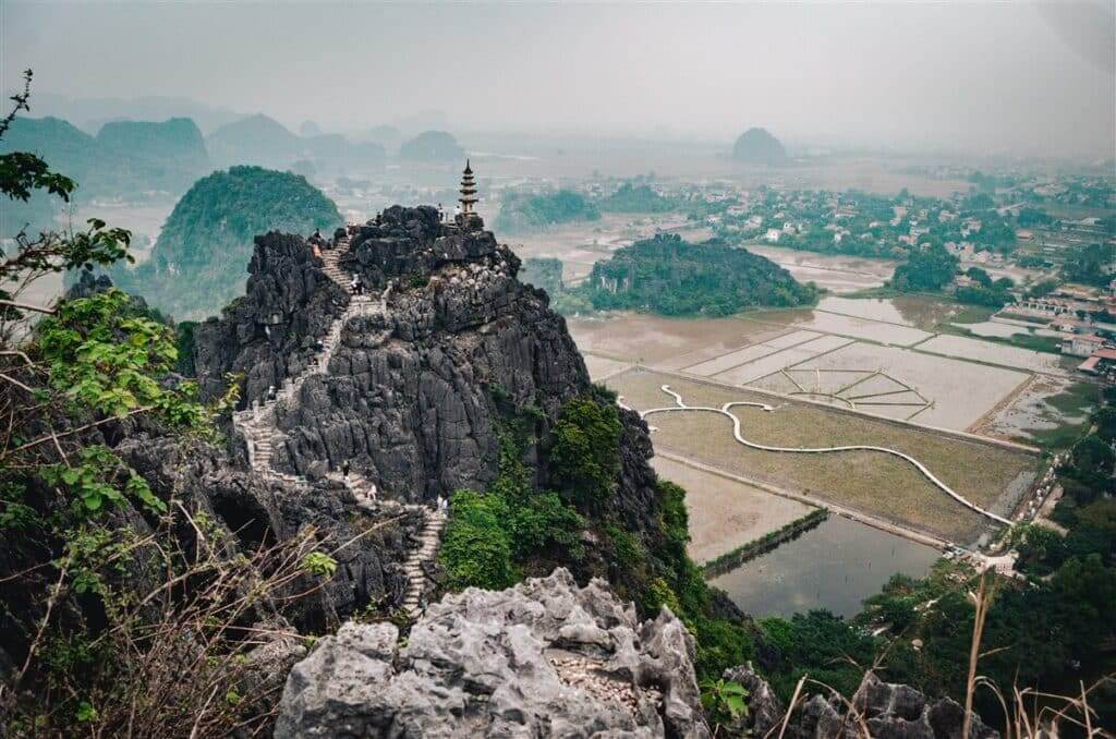 Panoramic view from Mua Cave viewpoint in Ninh Binh