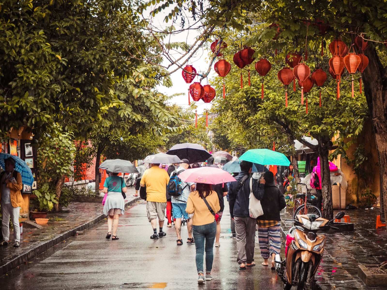Rainy season atmosphere in Central Vietnam
