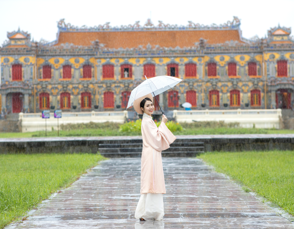 Rainy season scenery in Central Vietnam during late months