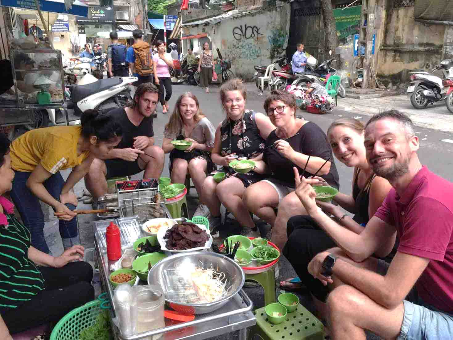 Street food versus restaurant dining in Vietnam