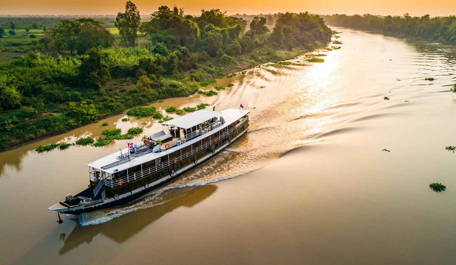 Traditional boat journey in the Mekong Delta