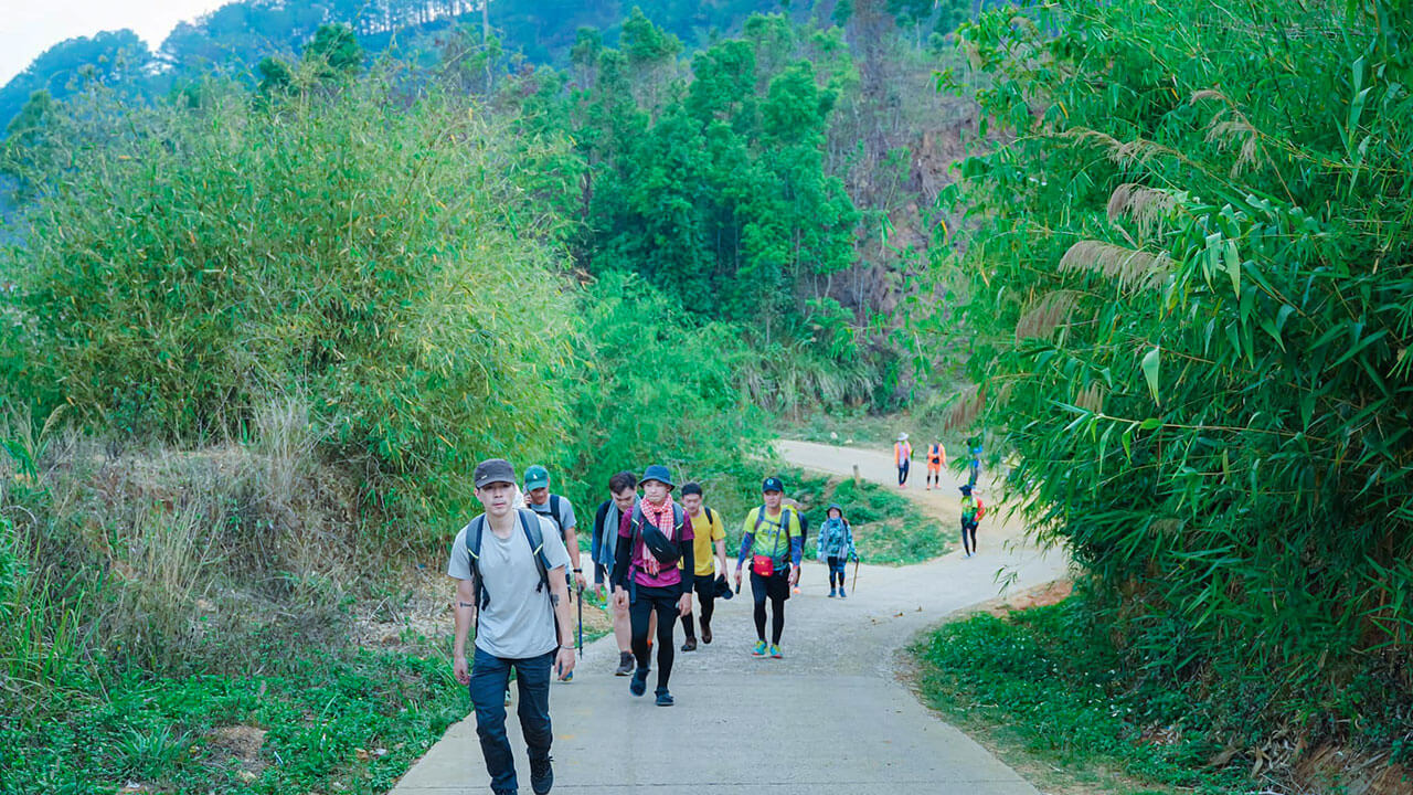 Trekking routes in Kon Tum Central Highlands Vietnam