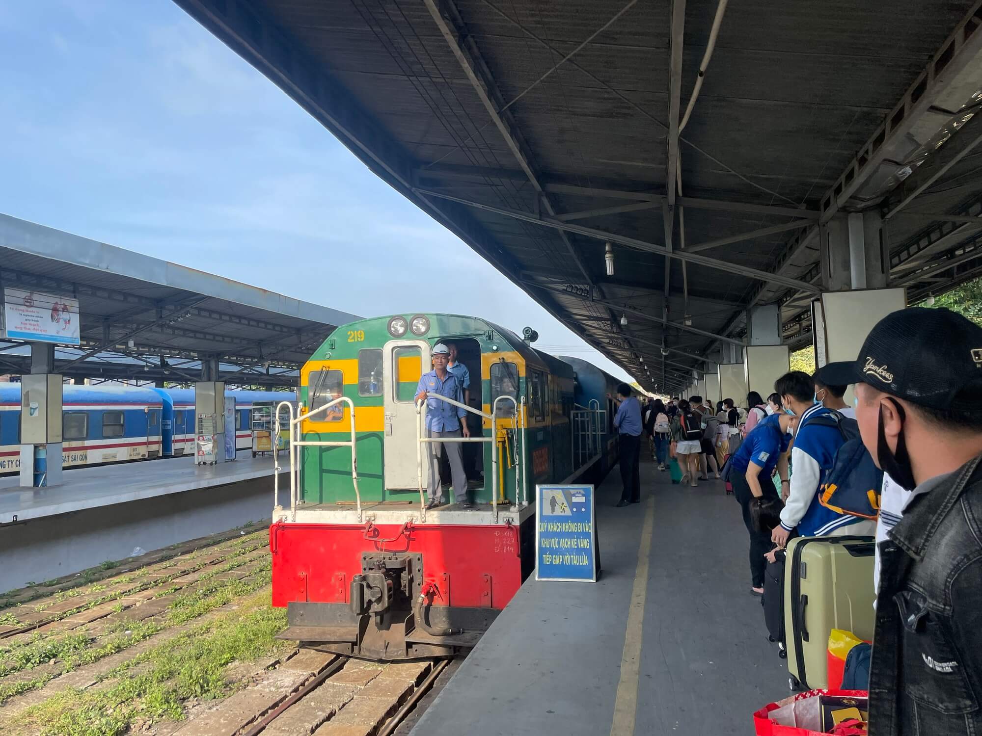 Traveling from Hanoi to Ho Chi Minh City by train on the Reunification Express