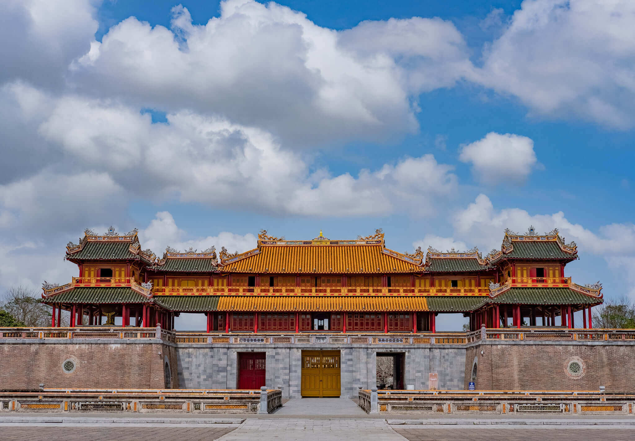 Ancient royal architecture inside the Imperial City of Hue