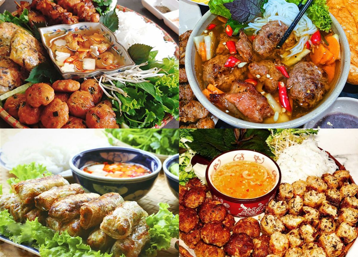 Grilled pork with vermicelli and dipping sauce