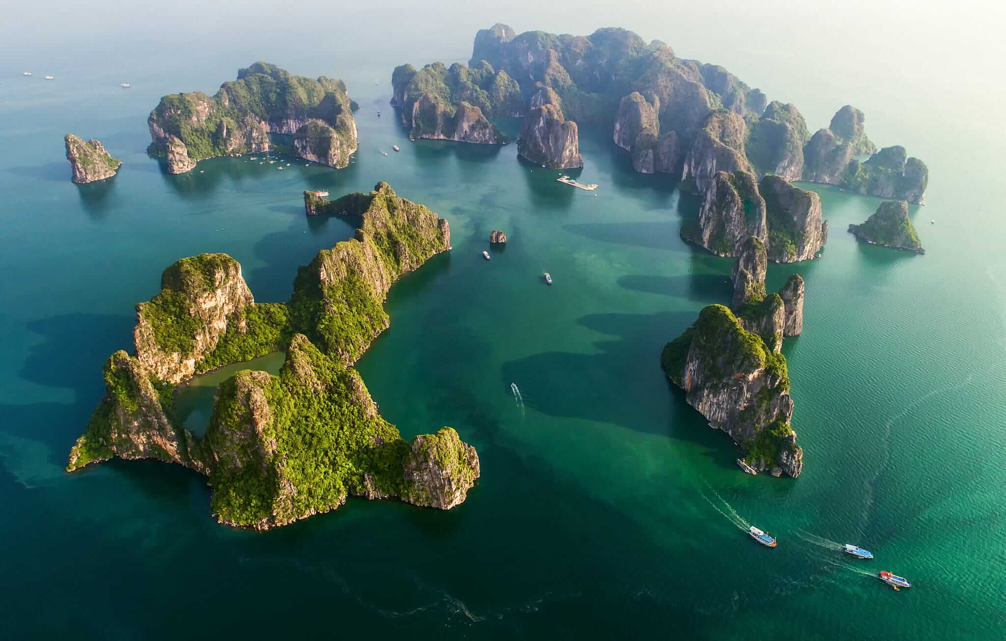 Major UNESCO sites in Vietnam including Ha Long Bay