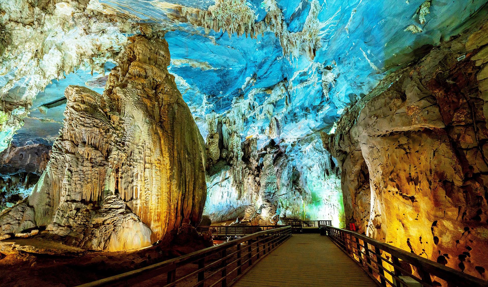 Massive cave formations inside Phong Nha Ke Bang National Park
