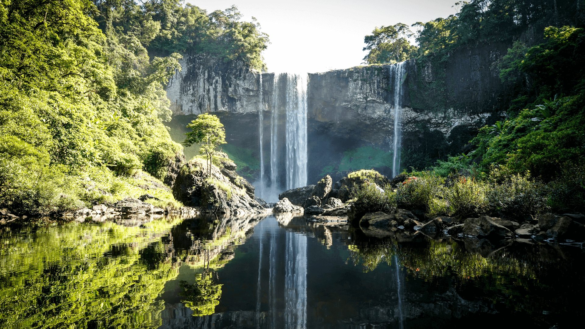 Remote K50 Waterfall hidden deep in the forests of Gia Lai