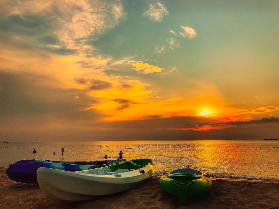 Sunset views on Phu Quoc island beach