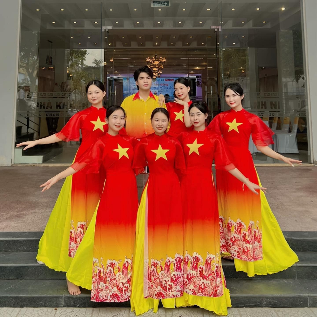 Woman wearing traditional ao dai representing cultural identity