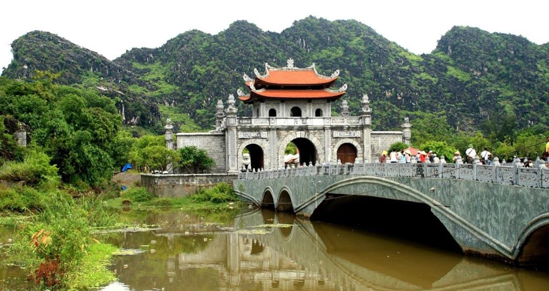 Ancient temple architecture reflecting Vietnamese history in Ninh Binh