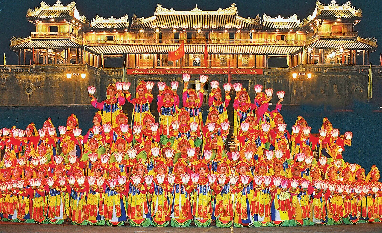 Traditional royal court music performance in Hue