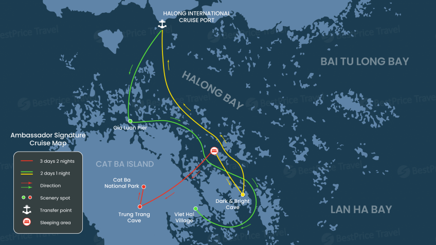 Ambassador Signature Cruise 6 Map
